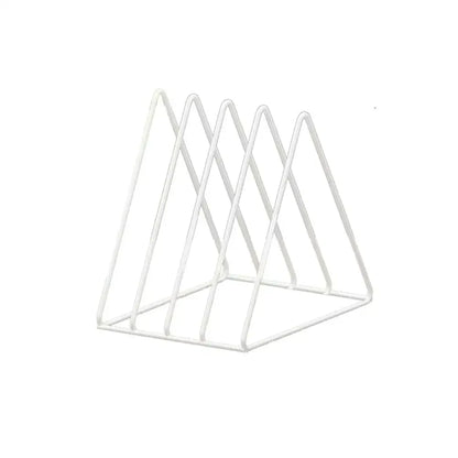 9-grid CD Rack Vinyl Record Storage Rack Triangular Magazine Stand, Bedroom Desktop Storage,5-grid CD/movie Rack ﻿
