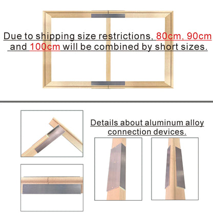 35x45 40x50cm Natural Wooden Picture Frame For Wall Canvas Frame Diamond Painting Frame Picture Poster Wall Frame Home Decor