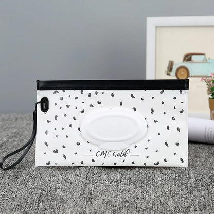 1PCS/2PCS Wet Wipe Bag With Pull-Out Flip Cover, Wet Tissue Bag For Bedside Placement, Handheld, Portable For Going Out
