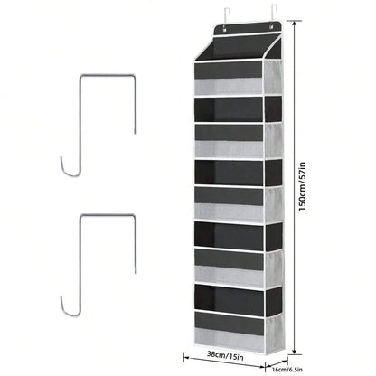 5 Layer Hanging Organizer Over The Door Organizer Hanging Storage With 5 Mesh Pockets For Pantry Bathroom Bedroom Kitchen Dorm