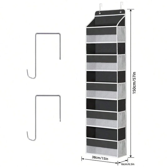 5 Layer Hanging Organizer Over The Door Organizer Hanging Storage With 5 Mesh Pockets For Pantry Bathroom Bedroom Kitchen Dorm