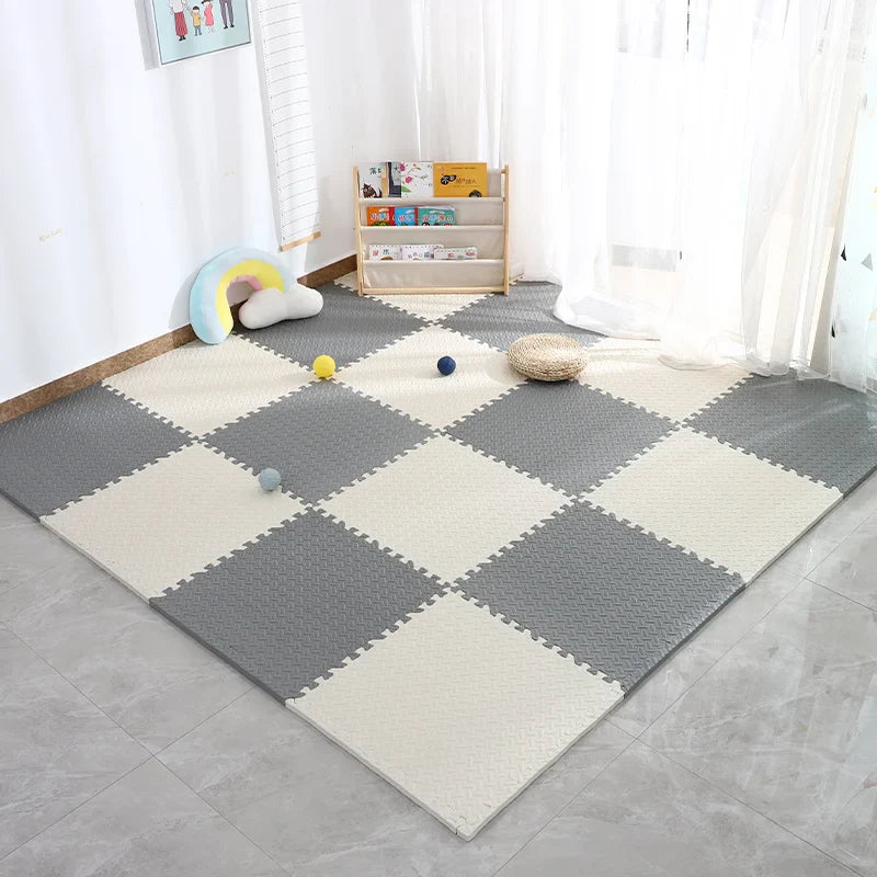 16PCS 30x30cm EVA Puzzle Mat – Thick Baby Play Mat for Kids, Non-Slip & Waterproof Crawling Floor Tiles, Interlocking Foam Rug