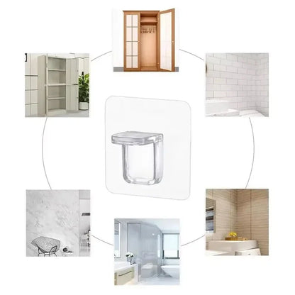 Shelf bracket adhesive nail self-adhesive wardrobe shelf bracket clip wall hanging bracket partition non punching strong bracket