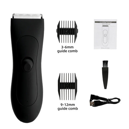 HOMEFISH Mens Body Hair Trimmer for Men Balls Women Lady Shaver Hair Removal Bikini Trimmer Groin & Body Shaver