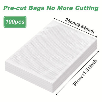 100pcs/lot Vacuum Packaging Bags Empty Food Vacuum Bags BPA-Free Vacuum Sealing Bag Kitchen Accessories