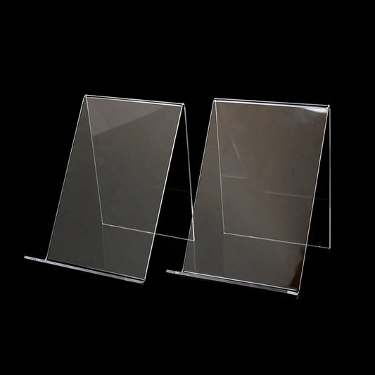 1pc Acrylic Book Display Stand Photo Frame Brochure Artwork Holder Organizer