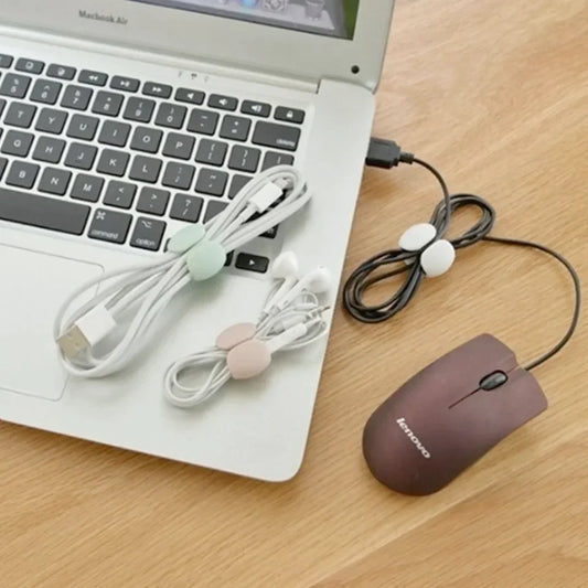 5/10/15/20PCS Cable Management Clips Adhesive Charging Wire Holders for Desk/Car/Travel (Anti-Tangle Design)