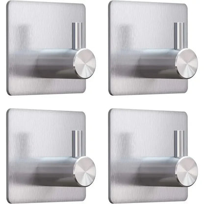 Adhesive Heavy Duty Wall Hook Waterproof Stainless Steel, Mounting - Bathroom and Bedroom