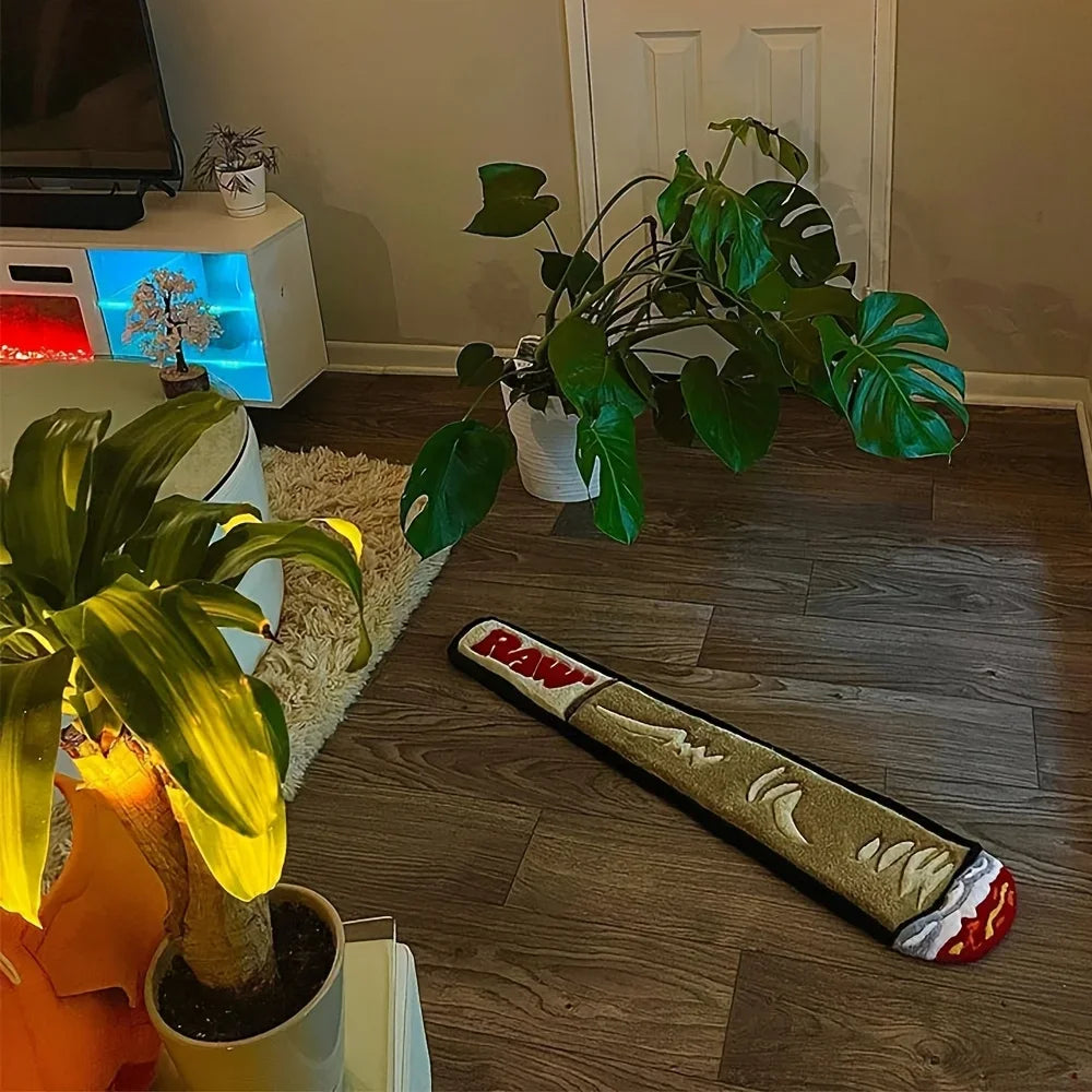 VIKAMA Creative Carpet Smoking And Cigar Mat Comfortable And Warm Living Room Carpet Bedroom Side Rug Home Decoration