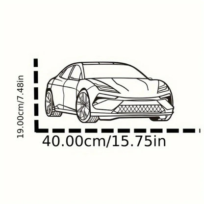 HelloYoung Metal Racing Car Wall Art Durable Sports Decor for Kids Room