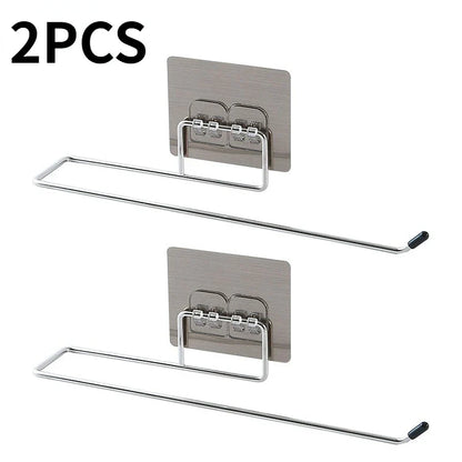 4/1PCS Kitchen Paper Holder Towel Storage Hook Toilet Paper Holder Towel Stand Storage Rack Tissue Holder Bathroom Organizer