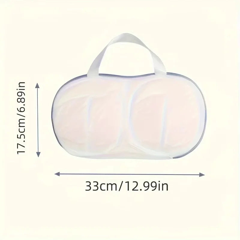 1/2Pcs Laundry Washing Bag with Zipper Foldable Mesh Lingerie Underwear Mesh Bra Washer bag Bra laundry bag Bra Wash Bag Mesh