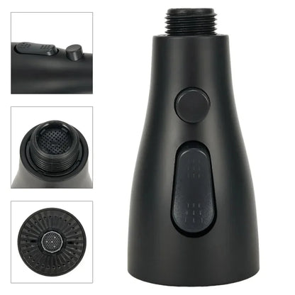For 1/2" Connection Kitchen Pull Out Faucet Sprayer Nozzle 3 Modes ABS Water Saving Bathroom Basin Sink Shower Spray Head