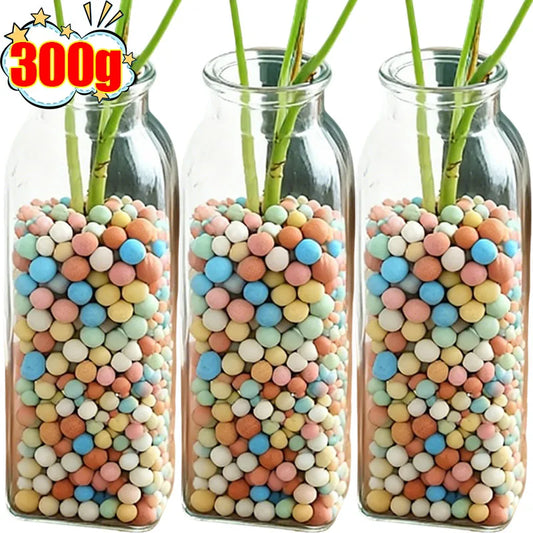 300G Colorful Ceramic Pebbles Cover Stones 0.8-1cm for Aquarium Tank Hydroponic Plants Greenery Succulents Bonsai Decoration