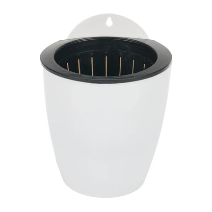Wall-Mounted Plastic Potted Plant Flowerpot Creative Automatic Water-Absorbing Wall Hanging Home Flower Pot Wall Decoration