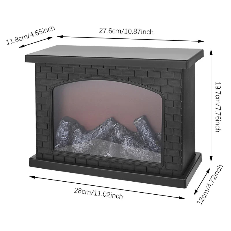 Christmas Fireplace Flame Light Charcoal Style LED Table Lights Lamp for Holiday Winter Gift Party Warm Home Decor Led Lights