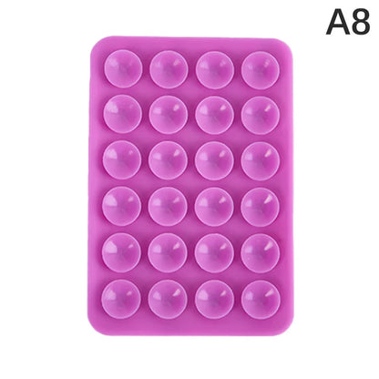 8cm Double Side Silicone Suction Pad For Mobile Phone Fixture Suction Cup Backed Adhesive Silicone Rubber Sucker Pad For Fixing