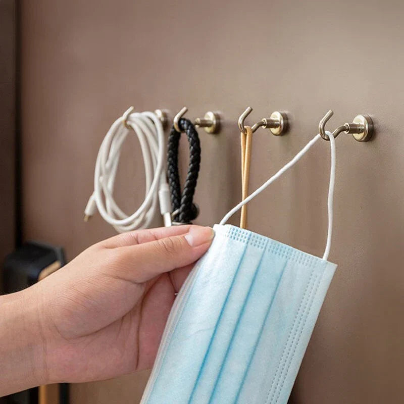 1-40PCS Strong Magnetic Hooks Multi-Purpose Storage Hooks Home Kitchen Bar Storage Hooks Key Storage Hooks Bathroom Hangers