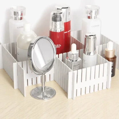 4/8 Pieces Adjustable Drawer Divider Partition Durable Storage Cosmetic Socks Underwear Drawer Clothes Organizer Cabinets