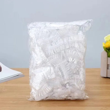 100pcs Transparent Disposable Earmuffs For Shower Waterproof Earplugs Plastic Earplugs For Hair Dye Shower Covers Ear Protectors