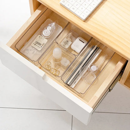 Acrylic Storage Box Desktop Cosmetics Transparent Plastic Box Dormitory Household Facial Mask Skin Box Refrigerator Storage Box