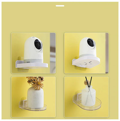 1/2PCS Wall Mounted Camera Bracket Adhesive, No Drilling, Household Indoor Storage, Fixed Monitoring Rack, Tray, Item Storage