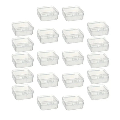 PP Storage Box Mini Transparent Plastic Case Container Square Rectangle Packaging Box for Jewellry Beads Small Items