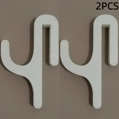 New Modern Plastic Shower Hook Suitable for 8mm Glass Doors Bathroom Organizer, Towels and Clothes Holder Bathroom Accessories