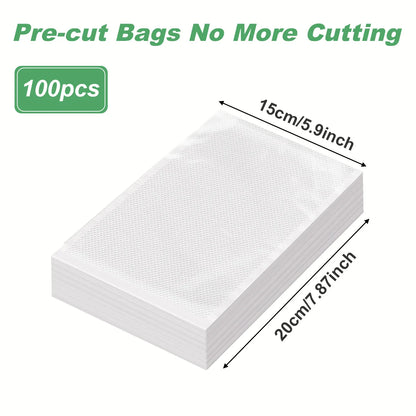 100pcs/lot Vacuum Packaging Bags Empty Food Vacuum Bags BPA-Free Vacuum Sealing Bag Kitchen Accessories
