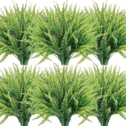 2PCS Artificial Persian Fern Leaf Bundle Nordic-Style Green Plant Decor Home Decor Scenery Accent Grass