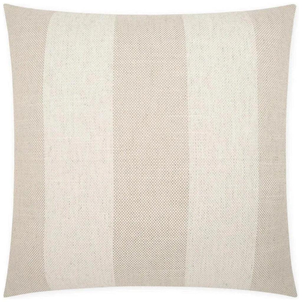 Skippy Flax Beach Stripes Large Throw Pillow Insert