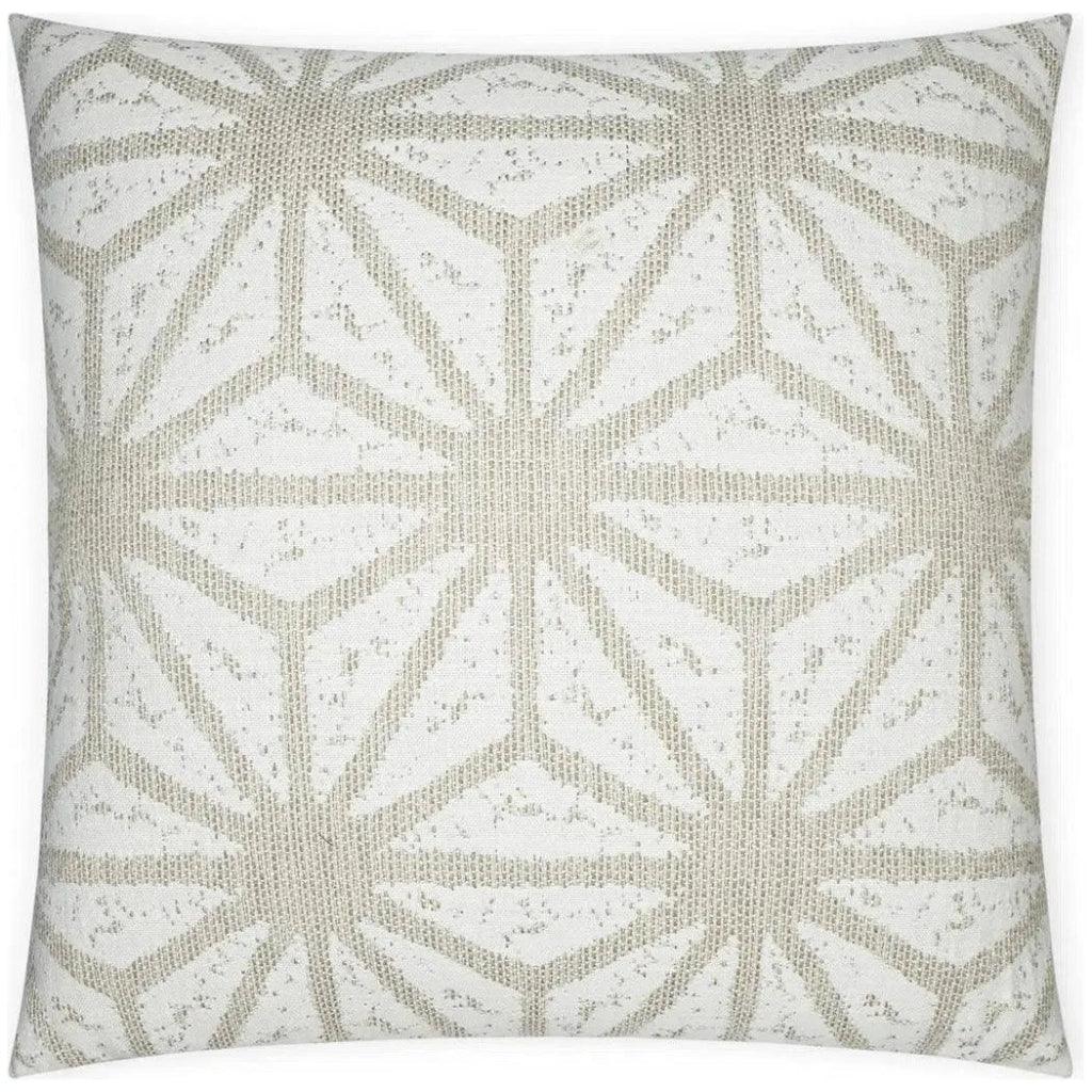 Solazzo Linen Geometrical White Large Throw Pillow