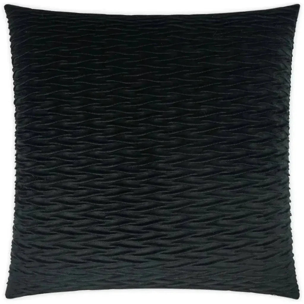 Sophia Black Solid Black Large Throw Pillow Insert