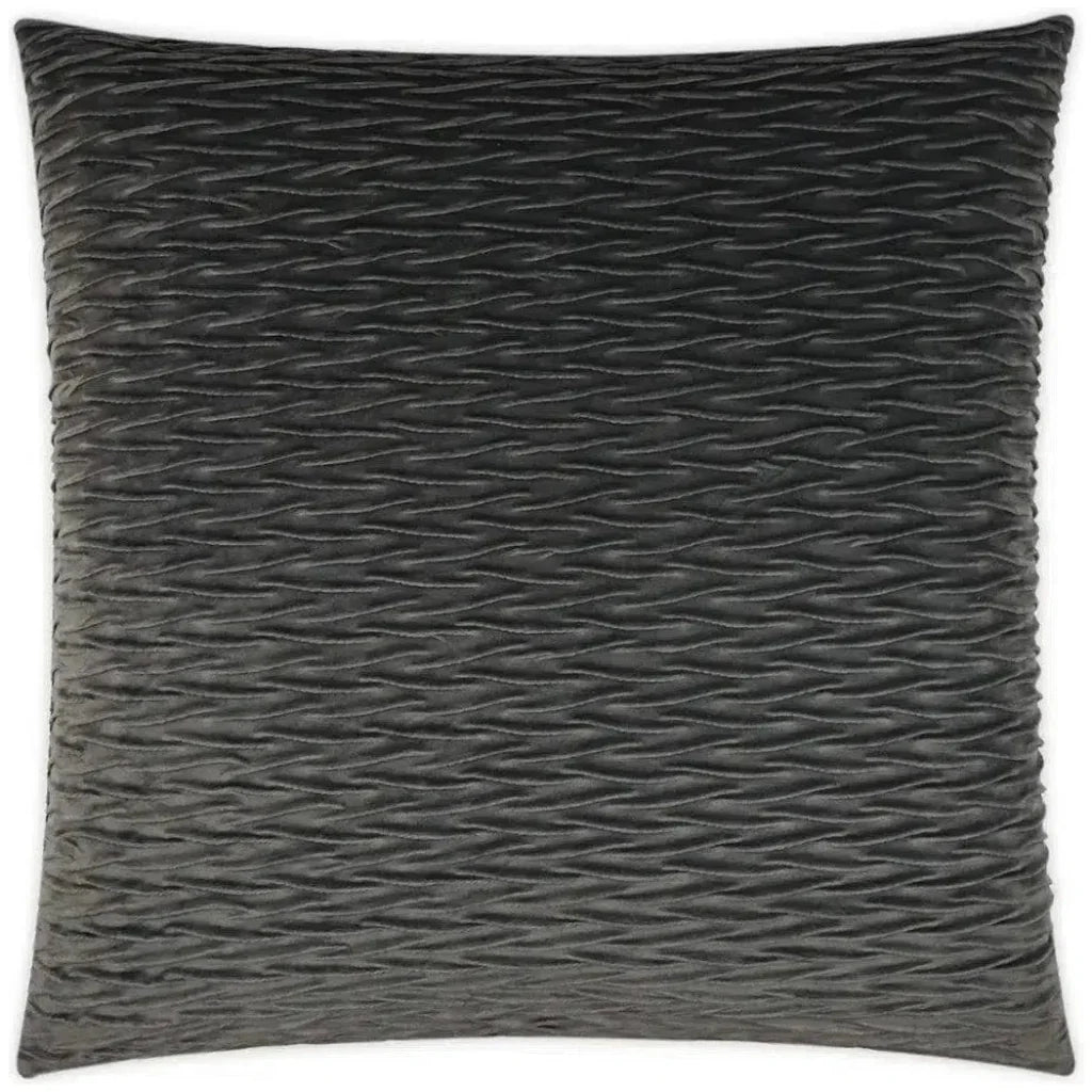 Sophia  Solid Textured Grey Large Throw Pillow Insert