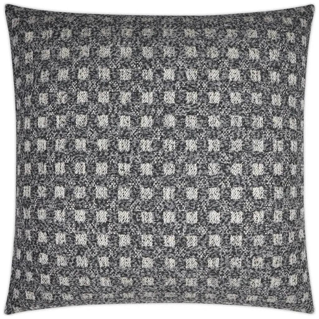 Suffolk Plaid Check Grey Large Throw Pillow Insert