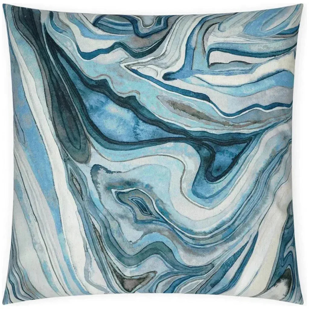 Sumidero Marine Abstract Blue Large Throw Pillow Insert