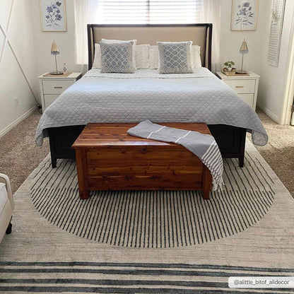Thad Medium Gray Washable Area Rug
