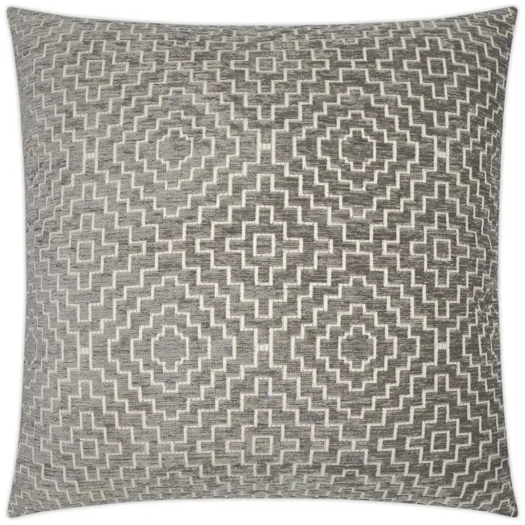 Tile Mushroom Grey Large Throw Pillow Insert