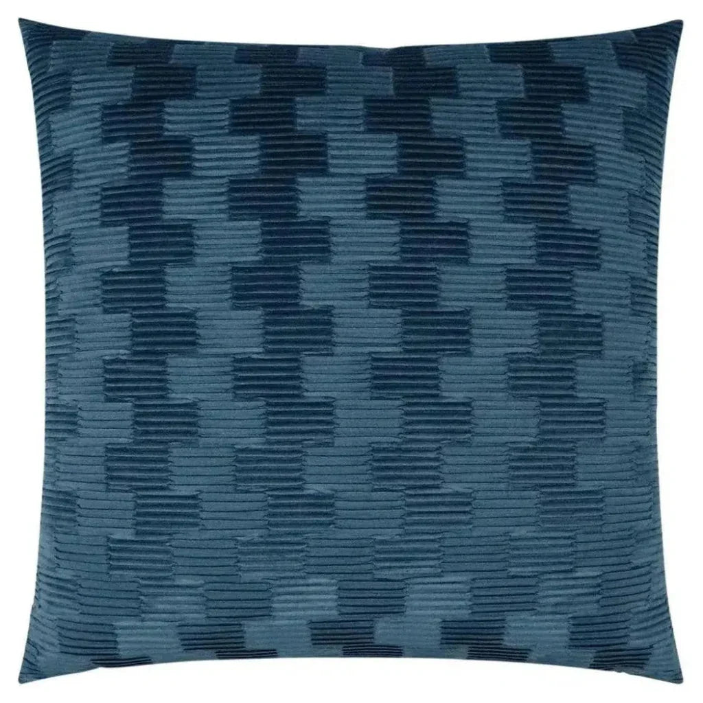 Treble Blue Solid Blue Large Throw Pillow Insert
