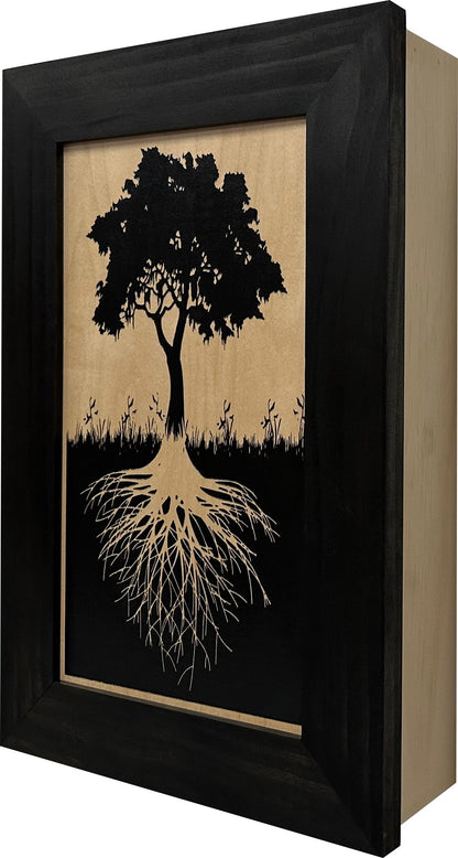 Tree of Life Hidden Gun Storage Wall Decor Concealment Furniture