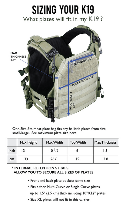 Agilite K19  | w/ Quick Release System, Fast-Adjust Cummerbund & Admin Pocket