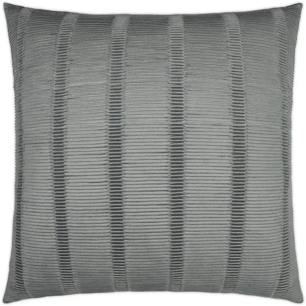 Upstate Silver Textured Grey Silver Large Throw Pillow