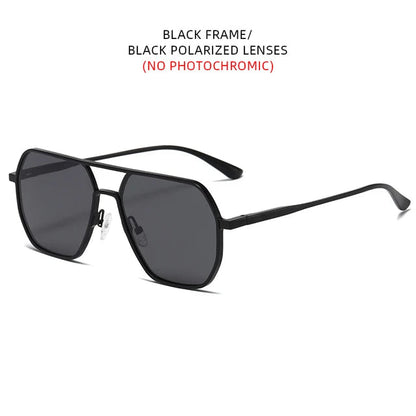 Luxury Metal Photochromic Sunglasses