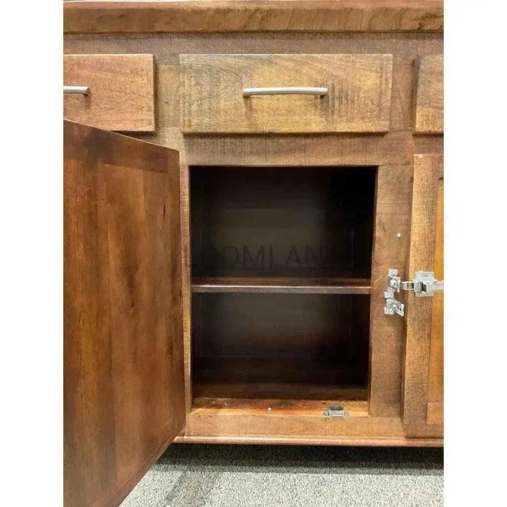 Zandria Four Doors Wooden Sideboard