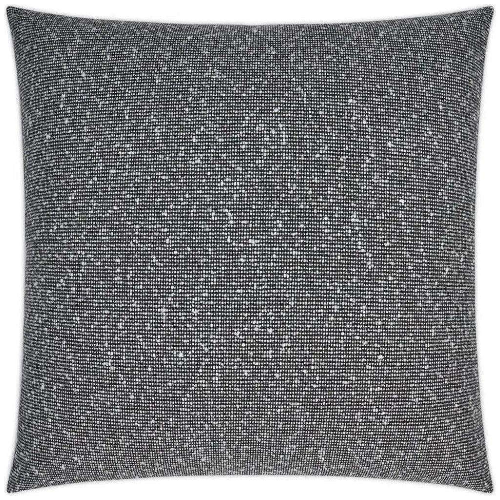 Zealand Textured Farmhouse Black Large Throw Pillow