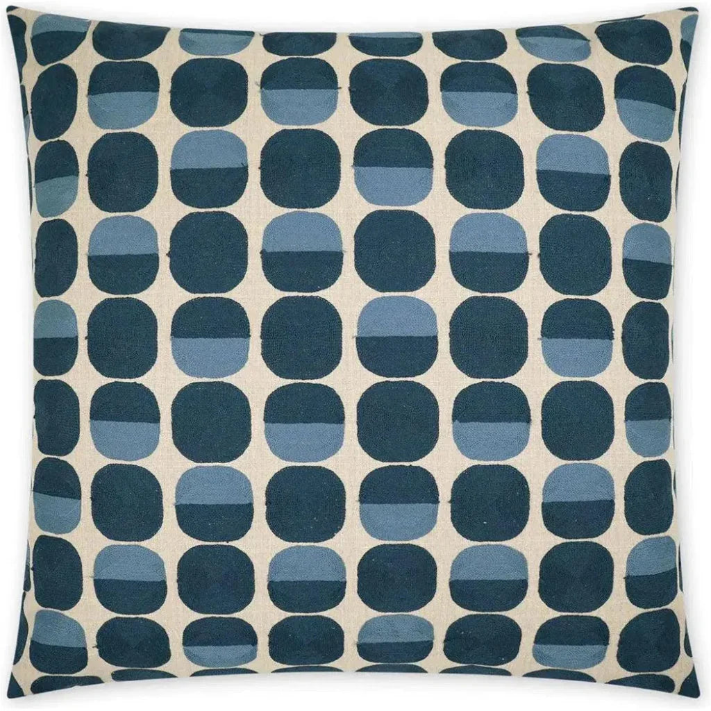 Zuri Prussian Blue Large Throw Pillow Insert