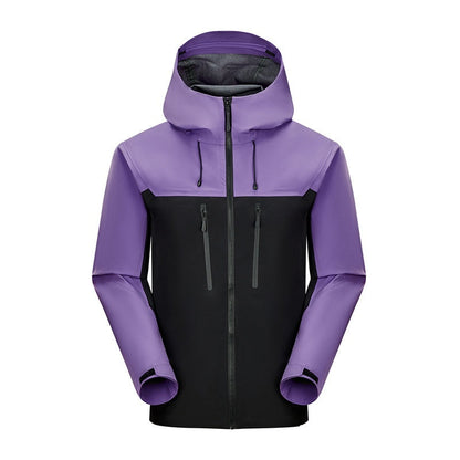 Men's And Women's Same Hard Shell Waterproof Single Layer Jacket Hiking