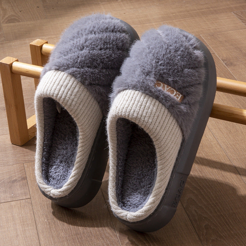 Women's Cotton Slippers Indoor Non-slip Thick-soled Cotton Slippers Cotton Slippers