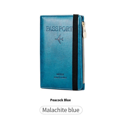 Multifunctional Passport Document Bag Ultra-thin RFID Passport Wallet