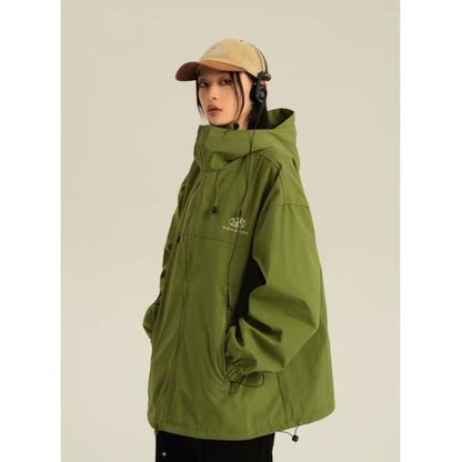 Outdoor Jacket Coat Women's Sports Mountain Climbing Outdoor Mechanical Style Waterproof Fashion Brand Coat